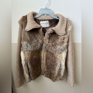 Real rabbit fur coat, Grollmans Easton PA, large womens size. M